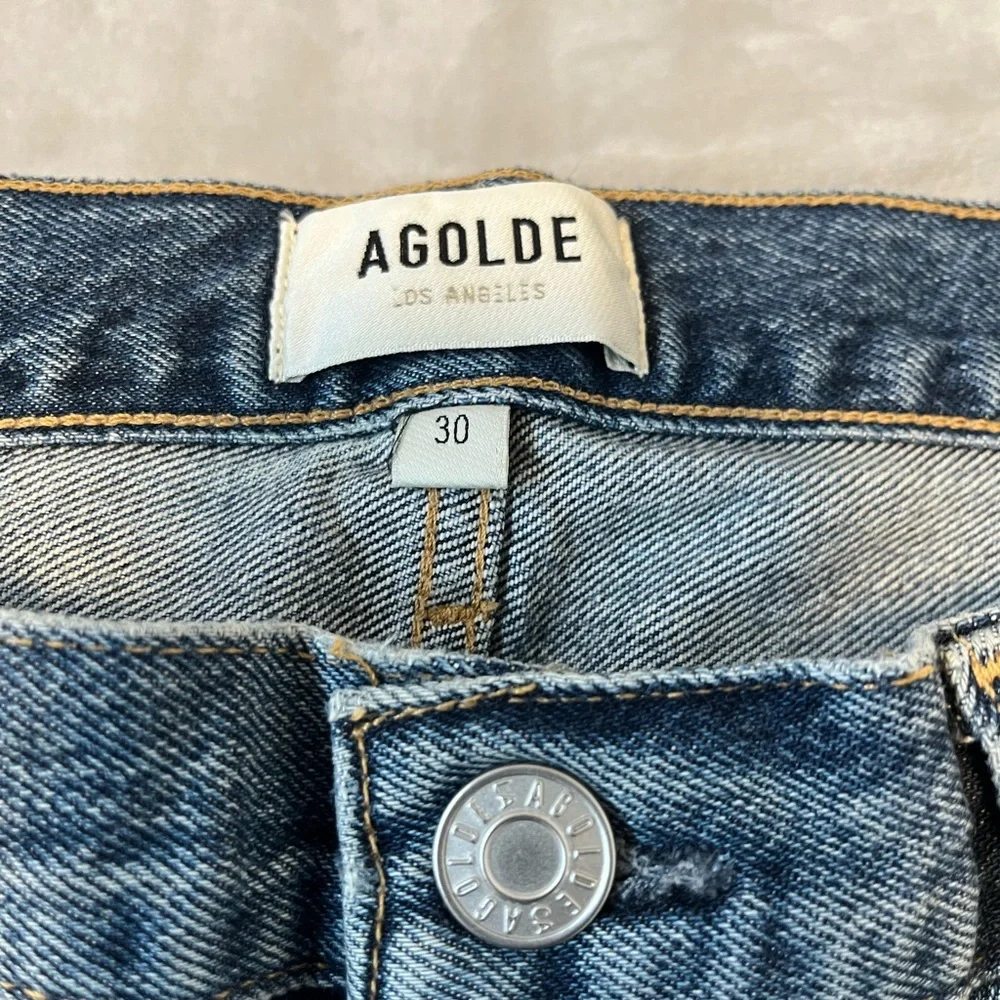 AGOLDE Net-Porter90's Jean Mid-Rise Loose Fit Sz:30 Orig:$320 - Picture 12 of 12